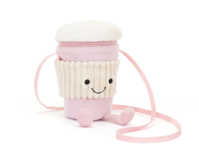 Amuseable Coffee-To-Go Pink Bag