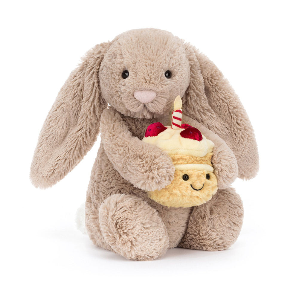 Personalized Bashful Beige Bunny 'Birthday'