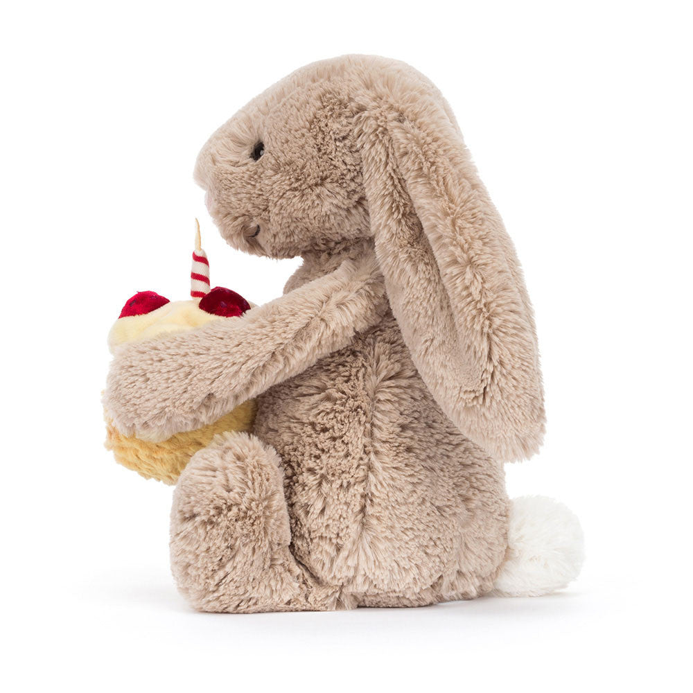 Personalized Bashful Beige Bunny 'Birthday'
